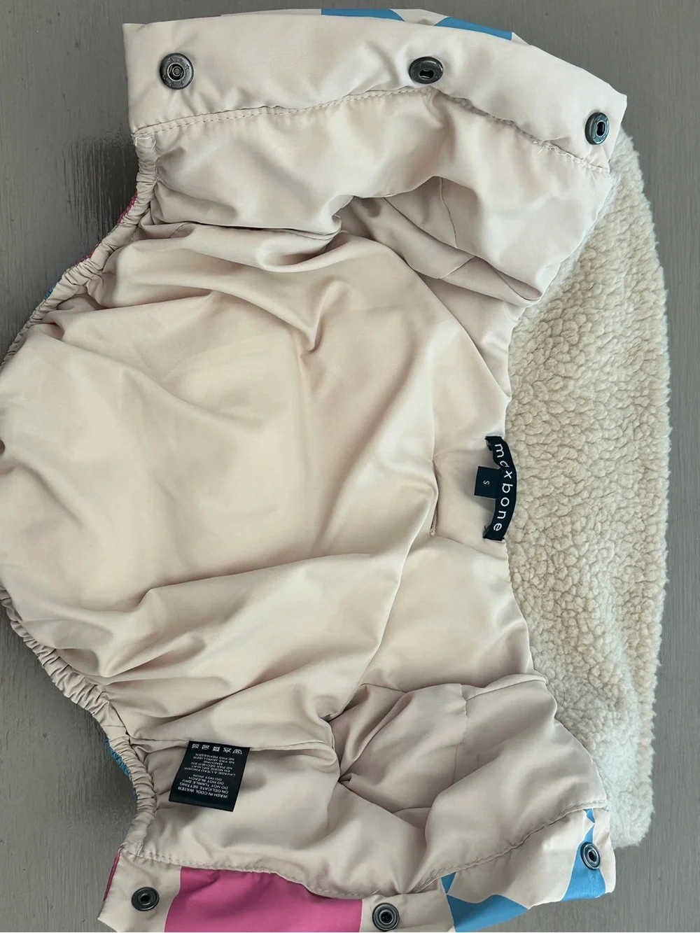 maxbone x Anthropologie Holiday 2024 Geometric Dog Puffer Jacket Coat Small S⁠